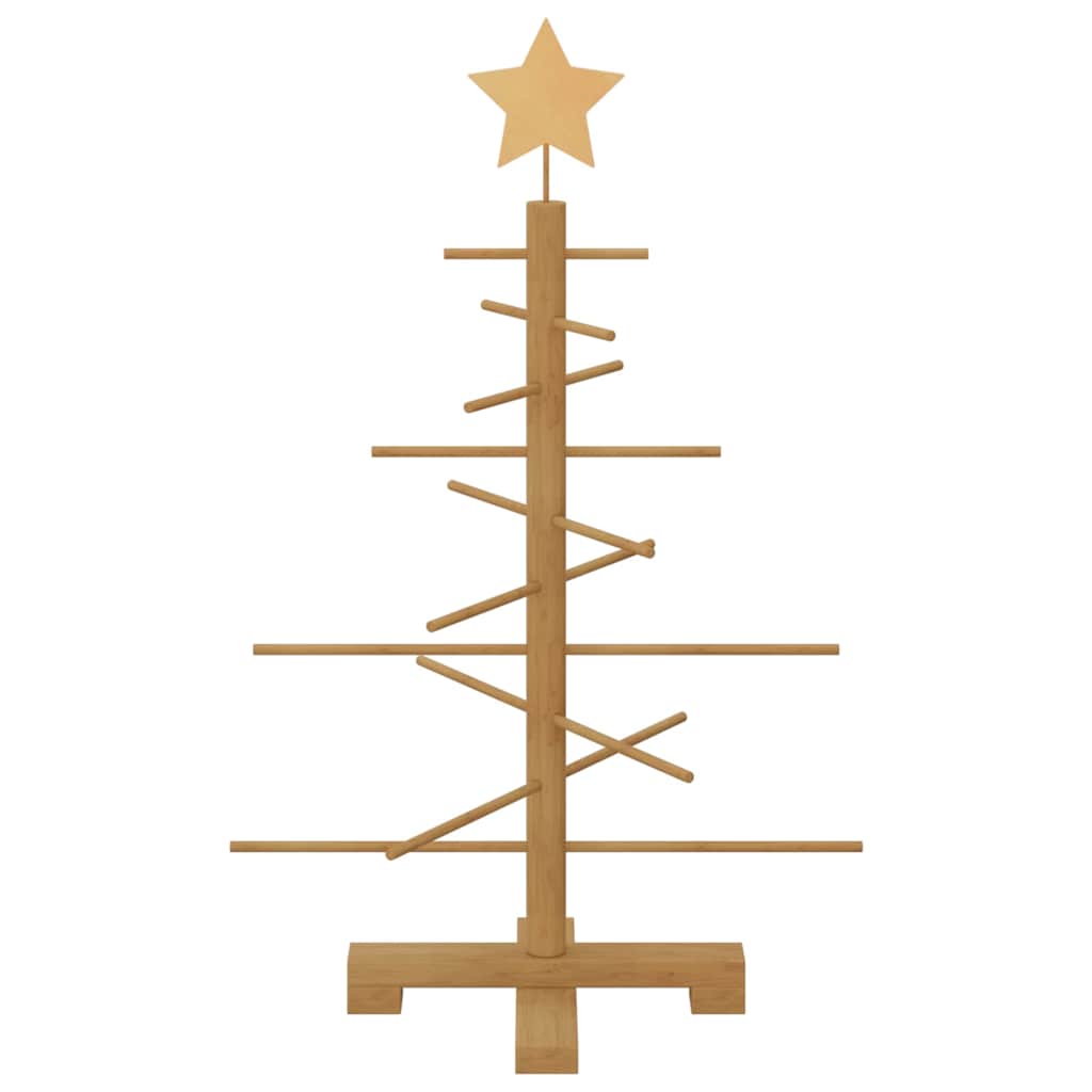 Wooden Christmas Tree Brown 75 cm Bamboo