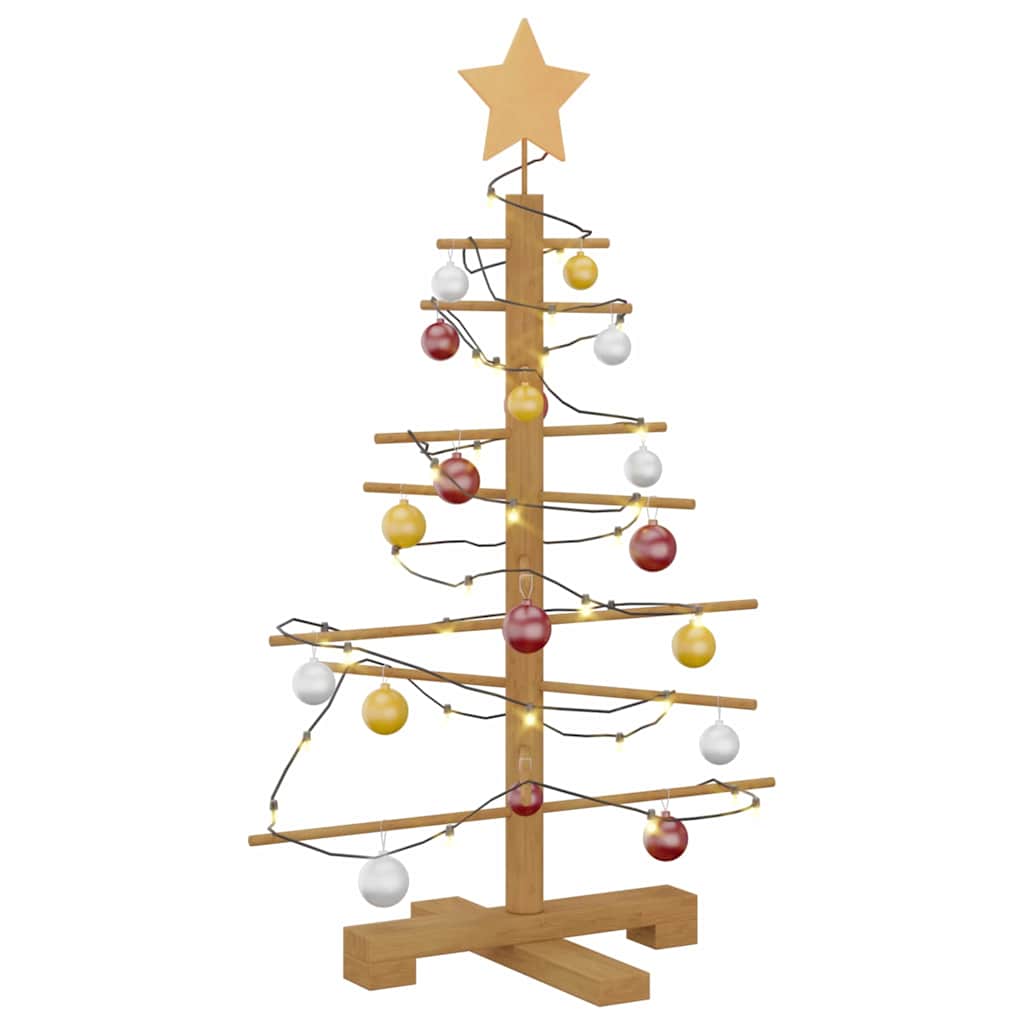 Wooden Christmas Tree Brown 75 cm Bamboo