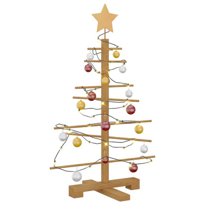 Wooden Christmas Tree Brown 75 cm Bamboo