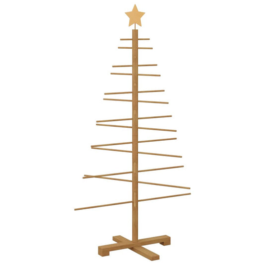 Wooden Christmas Tree Brown 125 cm Bamboo