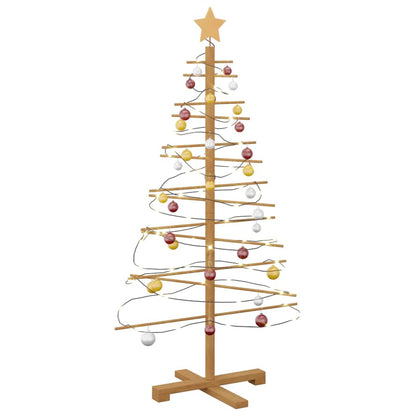 Wooden Christmas Tree Brown 125 cm Bamboo