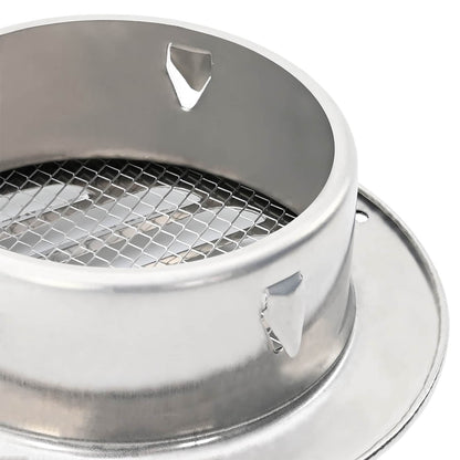 Air Vent Covers 4 pcs Silver 80 mm Stainless Steel