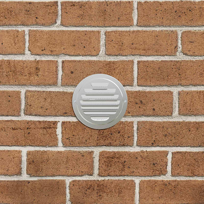 Air Vent Covers 4 pcs Silver 80 mm Stainless Steel