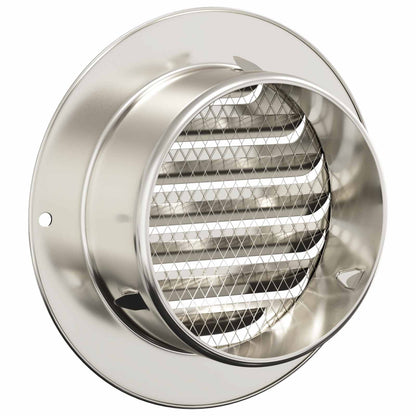 Air Vent Covers 4 pcs Silver 80 mm Stainless Steel