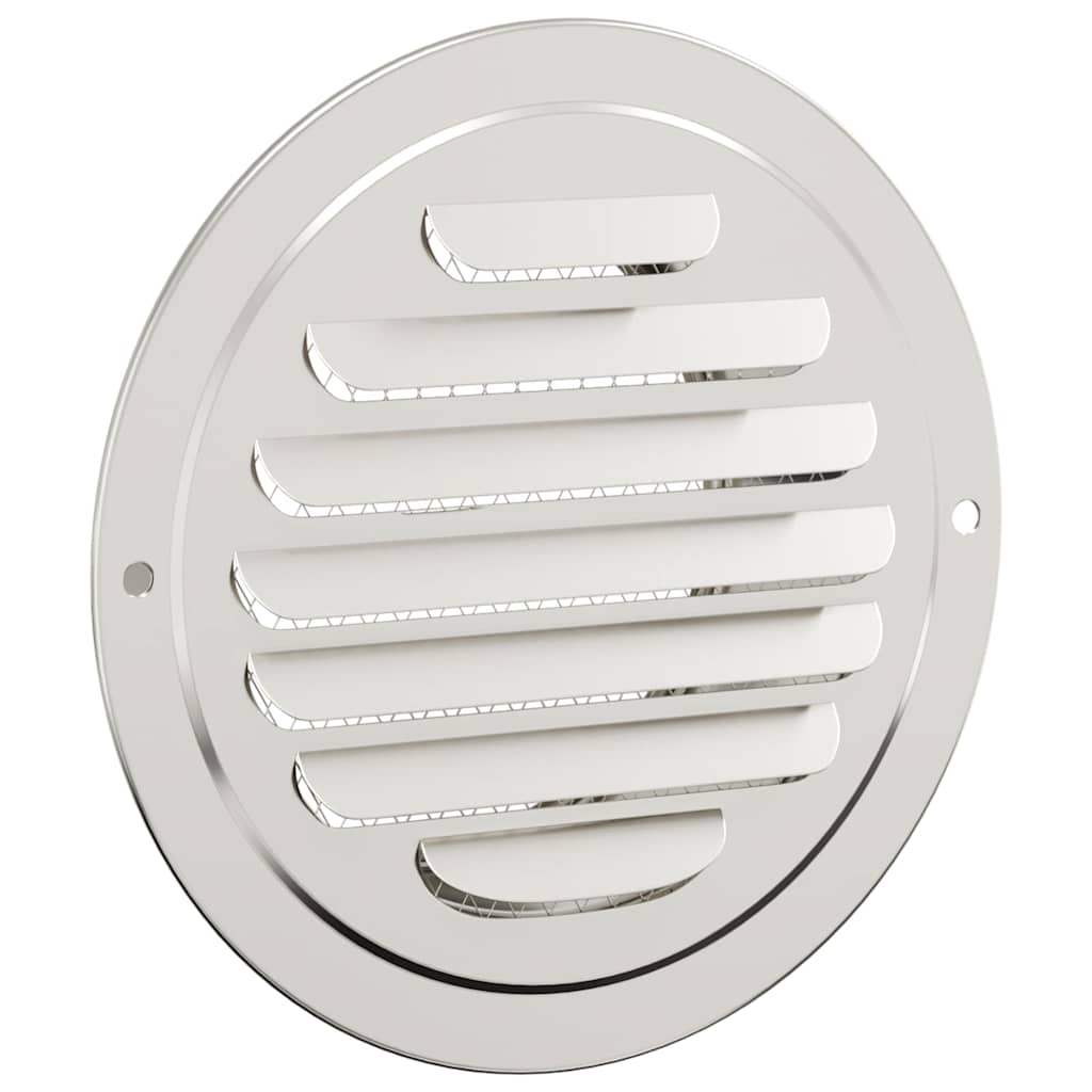 Air Vent Covers 4 pcs Silver 100 mm Stainless Steel