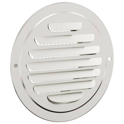 Air Vent Covers 4 pcs Silver 100 mm Stainless Steel