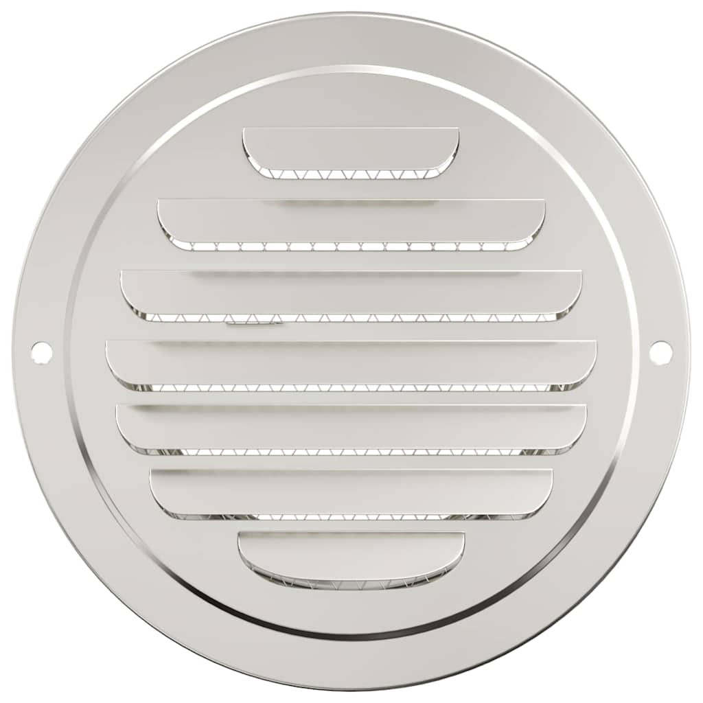 Air Vent Covers 4 pcs Silver 100 mm Stainless Steel
