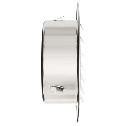 Air Vent Covers 4 pcs Silver 100 mm Stainless Steel