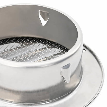 Air Vent Covers 4 pcs Silver 125 mm Stainless Steel