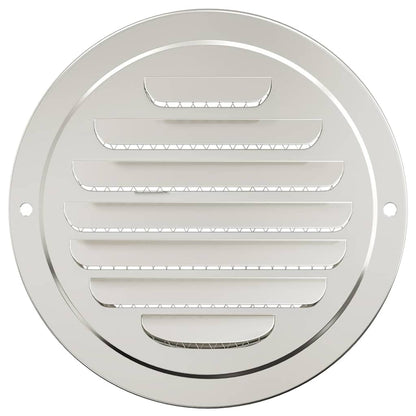 Air Vent Covers 4 pcs Silver 125 mm Stainless Steel