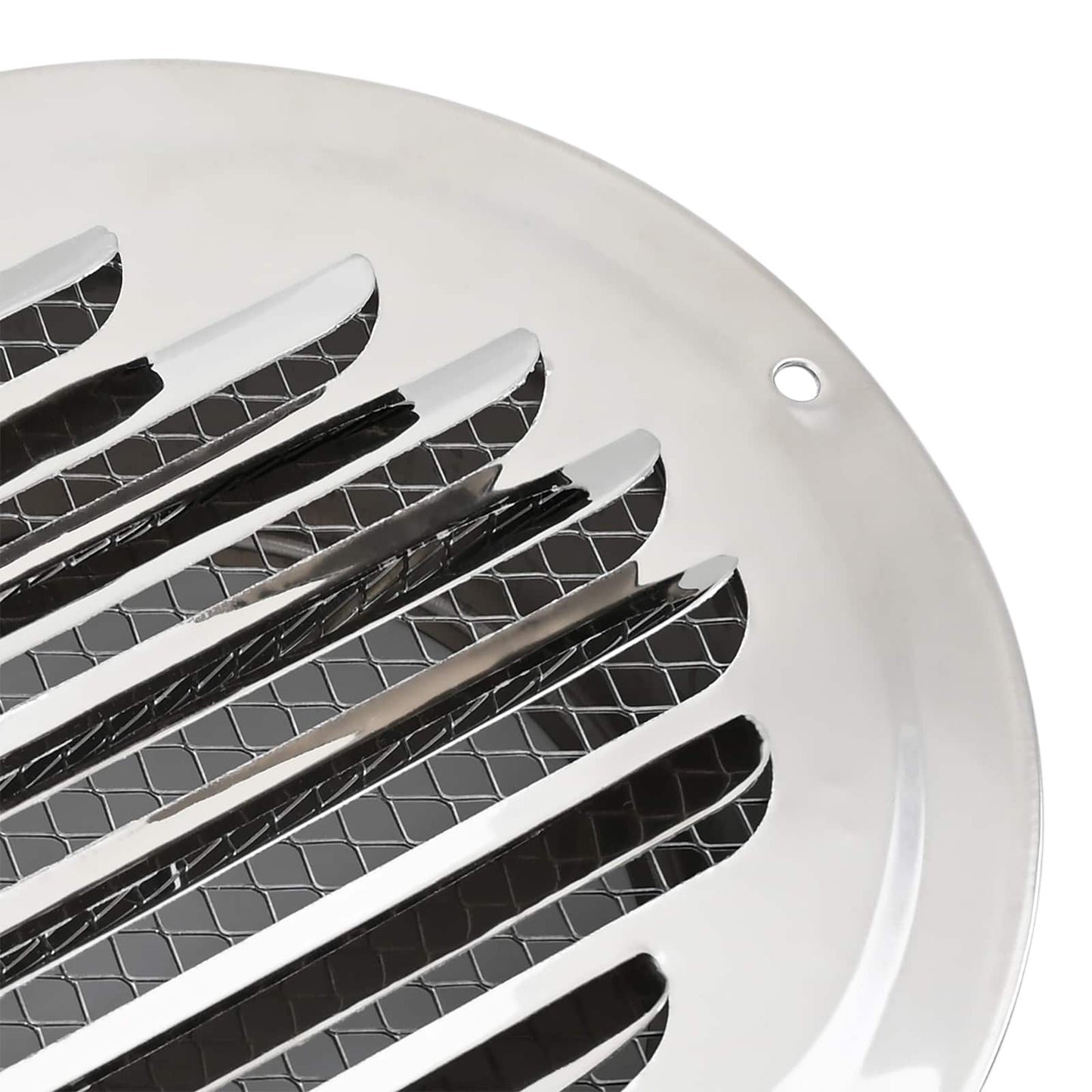 Air Vent Covers 4 pcs Silver 150 mm Stainless Steel