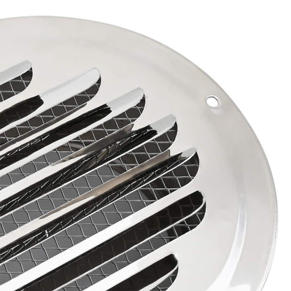 Air Vent Covers 4 pcs Silver 150 mm Stainless Steel