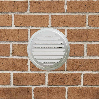 Air Vent Covers 4 pcs Silver 150 mm Stainless Steel