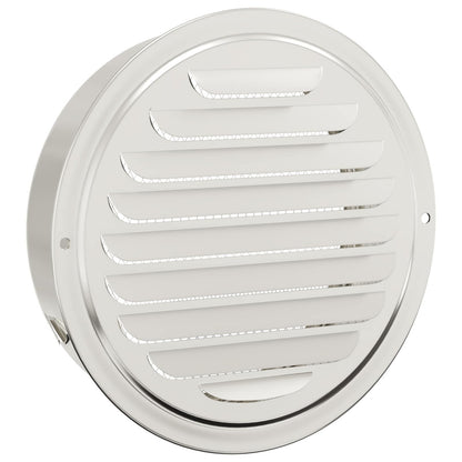 Air Vent Covers 4 pcs Silver 150 mm Stainless Steel
