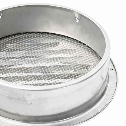 Air Vent Covers 4 pcs Silver 200 mm Stainless Steel