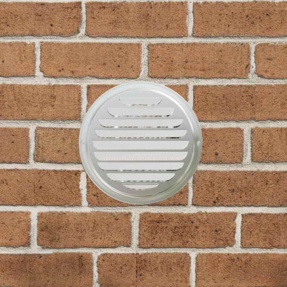Air Vent Covers 4 pcs Silver 200 mm Stainless Steel