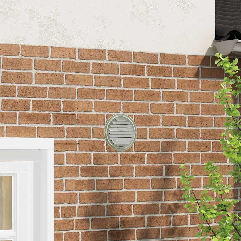 Air Vent Covers 4 pcs Silver 200 mm Stainless Steel