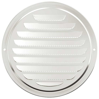 Air Vent Covers 4 pcs Silver 200 mm Stainless Steel