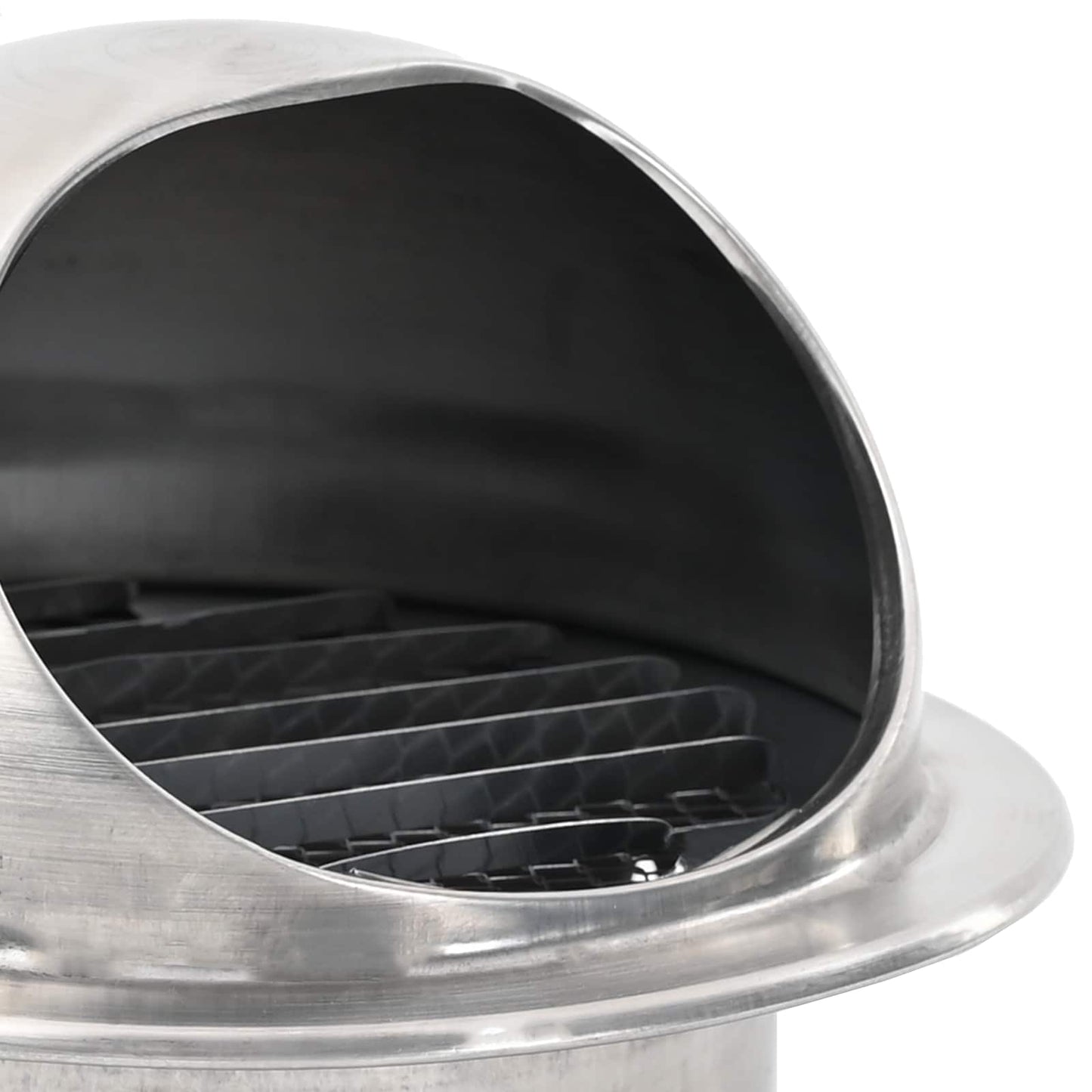 Air Vent Covers 2 pcs Silver 80 mm Stainless Steel