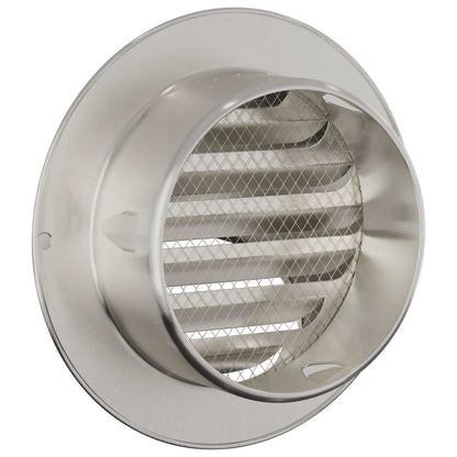 Air Vent Covers 2 pcs Silver 80 mm Stainless Steel