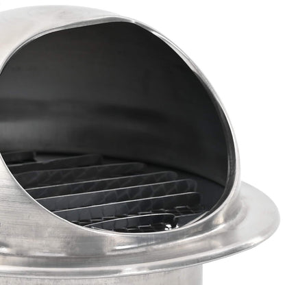 Air Vent Covers 8 pcs Silver 80 mm Stainless Steel