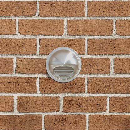 Air Vent Covers 8 pcs Silver 80 mm Stainless Steel