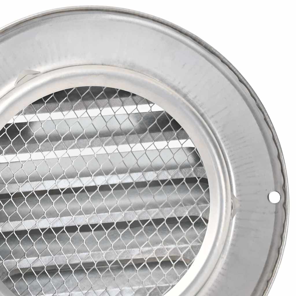Air Vent Covers 2 pcs Silver 100 mm Stainless Steel