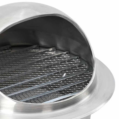 Air Vent Covers 8 pcs Silver 150 mm Stainless Steel