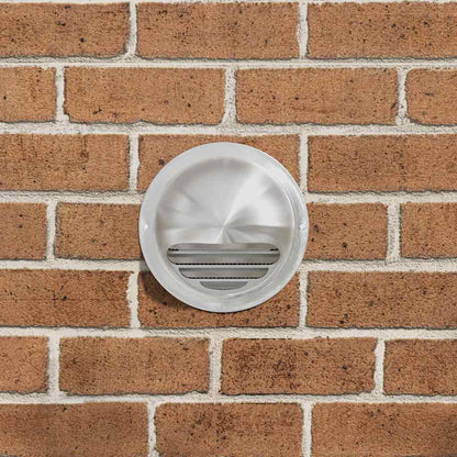 Air Vent Covers 8 pcs Silver 150 mm Stainless Steel