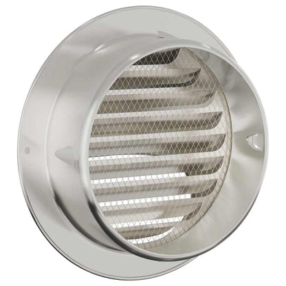 Air Vent Covers 8 pcs Silver 150 mm Stainless Steel