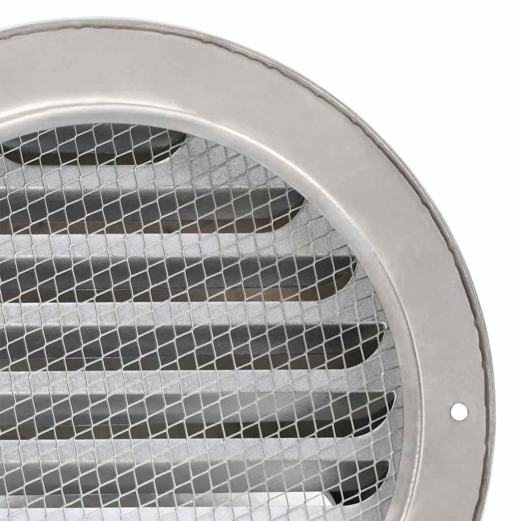 Air Vent Covers 2 pcs Silver 200 mm Stainless Steel