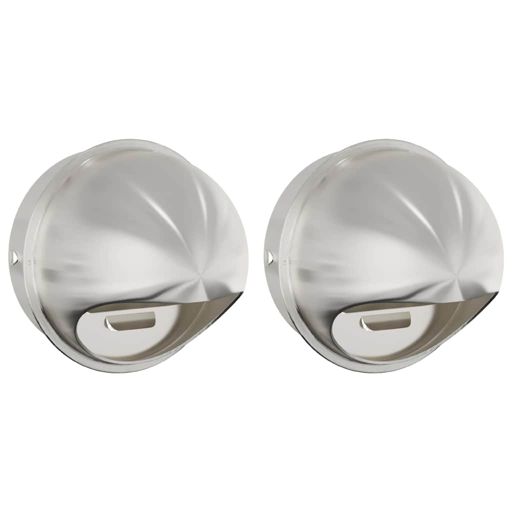 Air Vent Covers 2 pcs Silver 200 mm Stainless Steel
