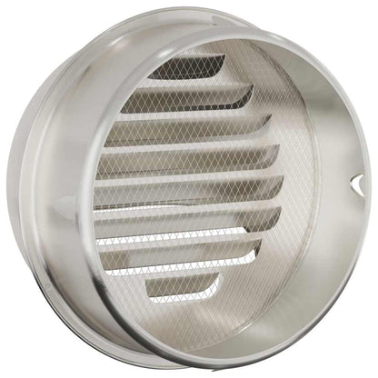 Air Vent Covers 2 pcs Silver 200 mm Stainless Steel