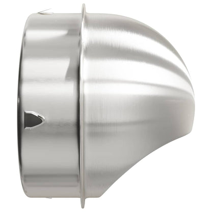Air Vent Covers 2 pcs Silver 200 mm Stainless Steel