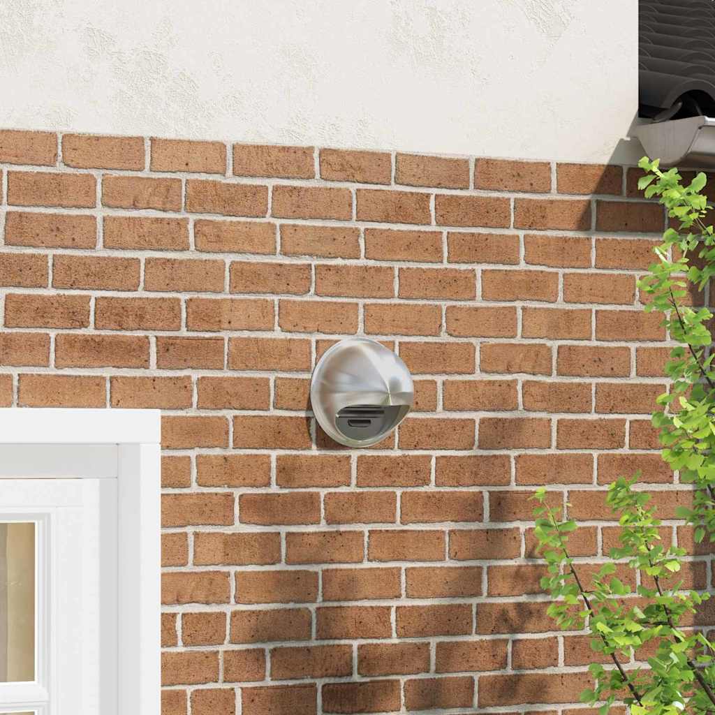 Air Vent Covers 8 pcs Silver 200 mm Stainless Steel