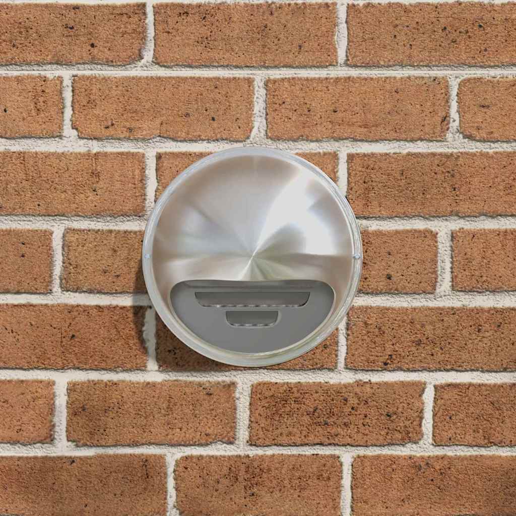 Air Vent Covers 8 pcs Silver 200 mm Stainless Steel