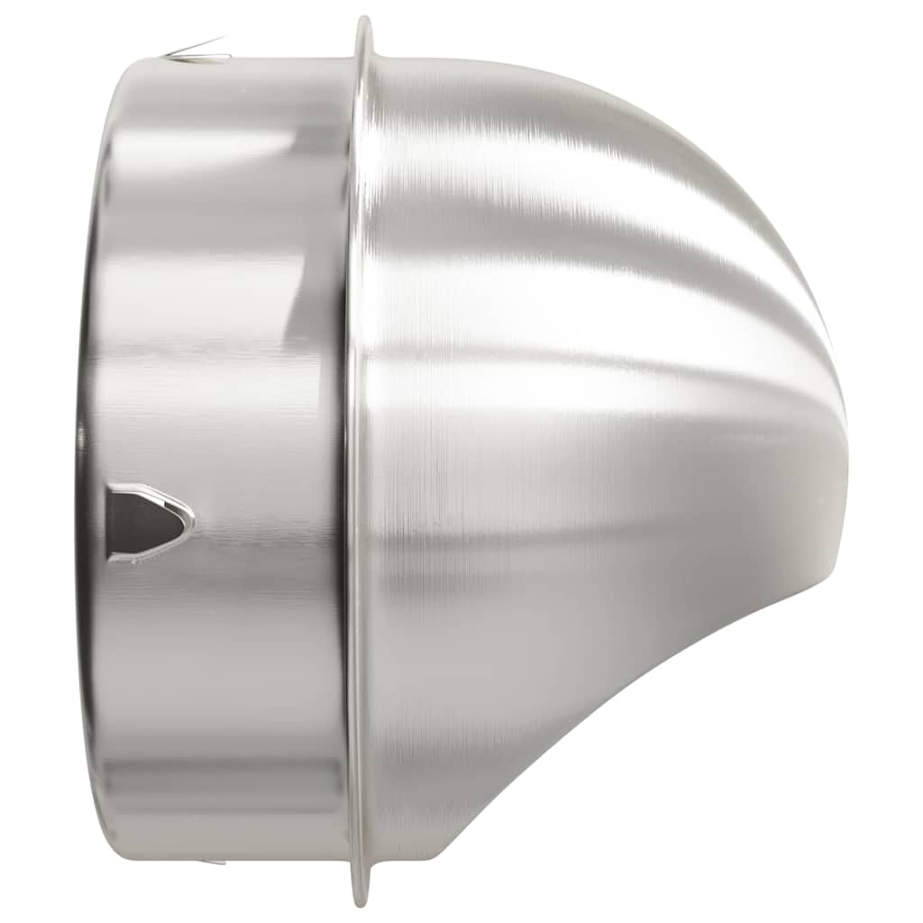 Air Vent Covers 8 pcs Silver 200 mm Stainless Steel