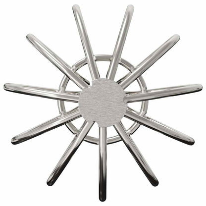 Gutter Leaf Guard 8 pcs Silver 50 mm Stainless Steel