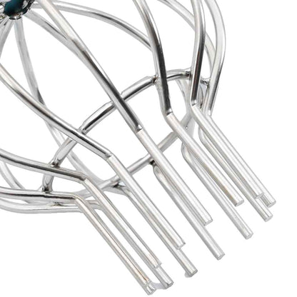 Gutter Leaf Guard 8 pcs Silver 75 mm Stainless Steel