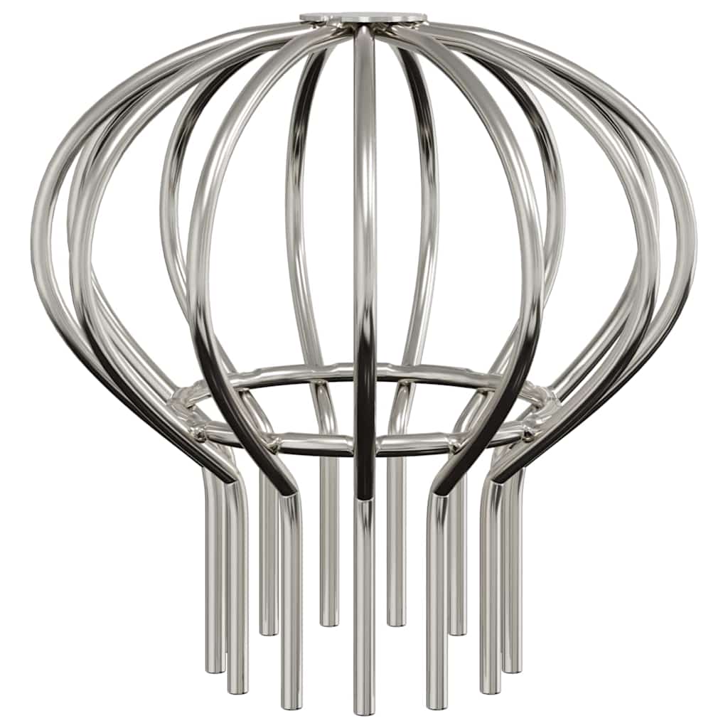 Gutter Leaf Guard 8 pcs Silver 75 mm Stainless Steel