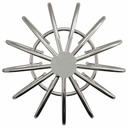 Gutter Leaf Guard 8 pcs Silver 75 mm Stainless Steel