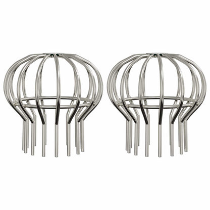 Gutter Leaf Guard 2 pcs Silver 110 mm Stainless Steel