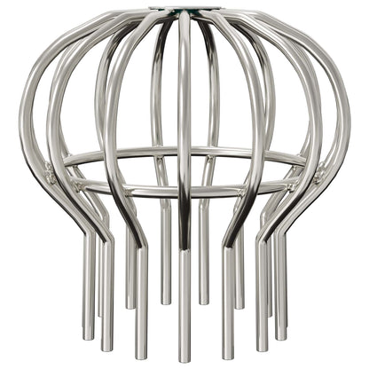 Gutter Leaf Guard 8 pcs Silver 110 mm Stainless Steel