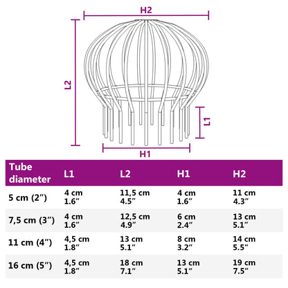 Gutter Leaf Guard 8 pcs Silver 110 mm Stainless Steel