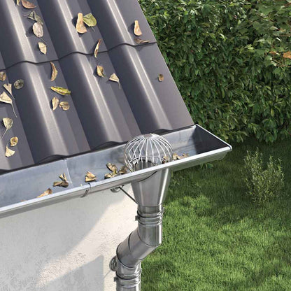 Gutter Leaf Guard 8 pcs Silver 160 mm Stainless Steel