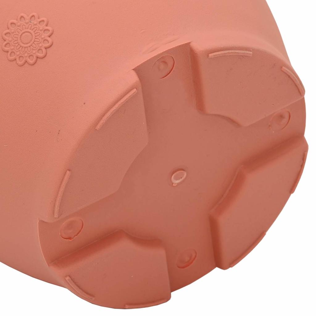 Round Flower Pot 6 pcs Brick Red Ø 30 x 25 cm Plastic