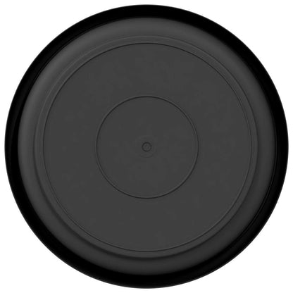 Round Flower Tray 6 pcs Black Ø 15.5 x 2 cm Plastic