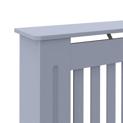 Radiator Cover 2 pcs Grey 112 x 19 x 81.5 cm Engineered Wood
