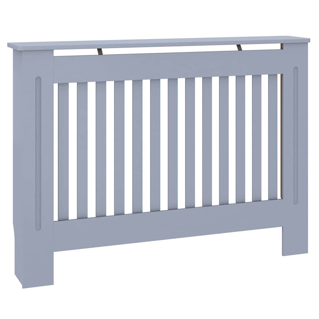 Radiator Cover 2 pcs Grey 112 x 19 x 81.5 cm Engineered Wood