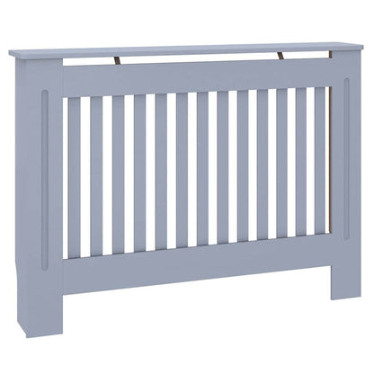 Radiator Cover 2 pcs Grey 112 x 19 x 81.5 cm Engineered Wood